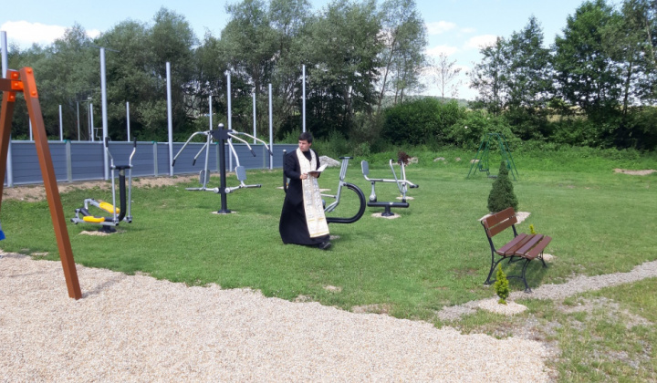 Otvorenie zrubovej chaty,  detského ihriska a exteriérového fit 